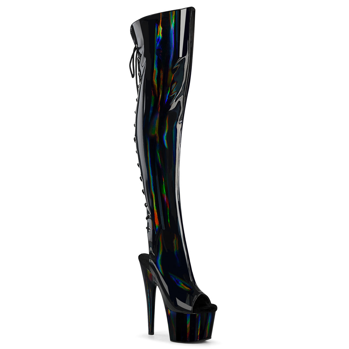 Rainbow over the knee boots best sale