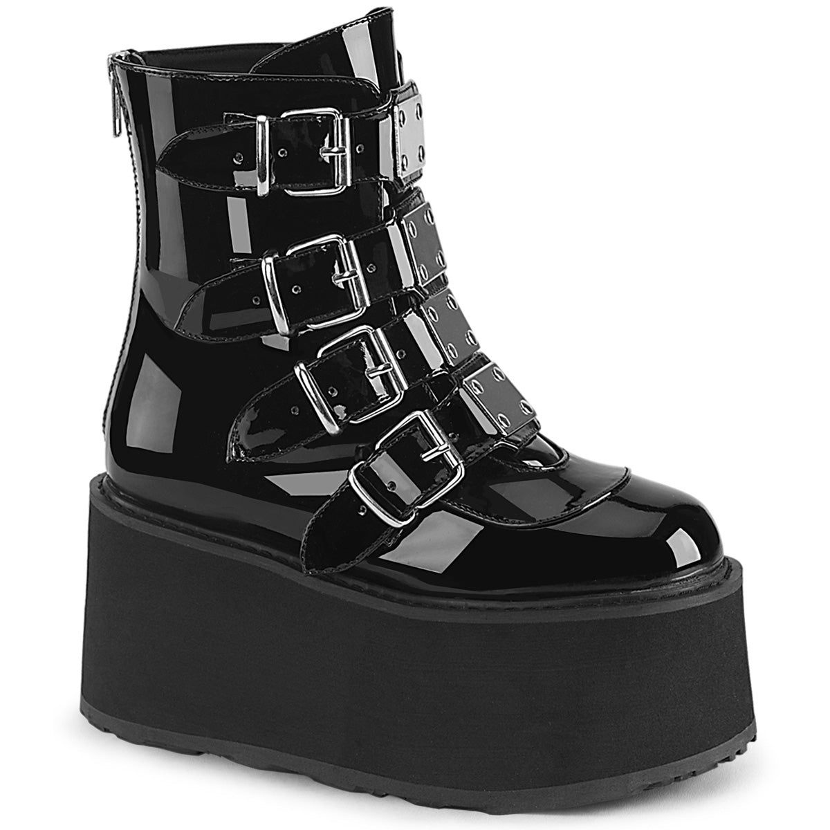 Demonia  Trashville-250, Men's Metal Plated Platform Boots