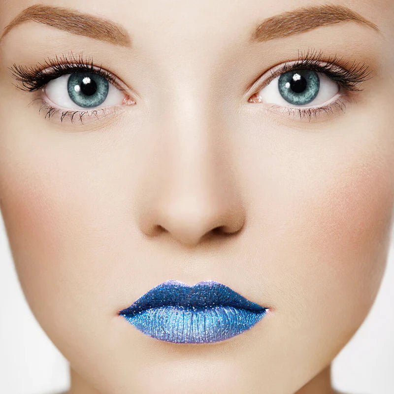 Stargazer Blue Glitter Lipstick