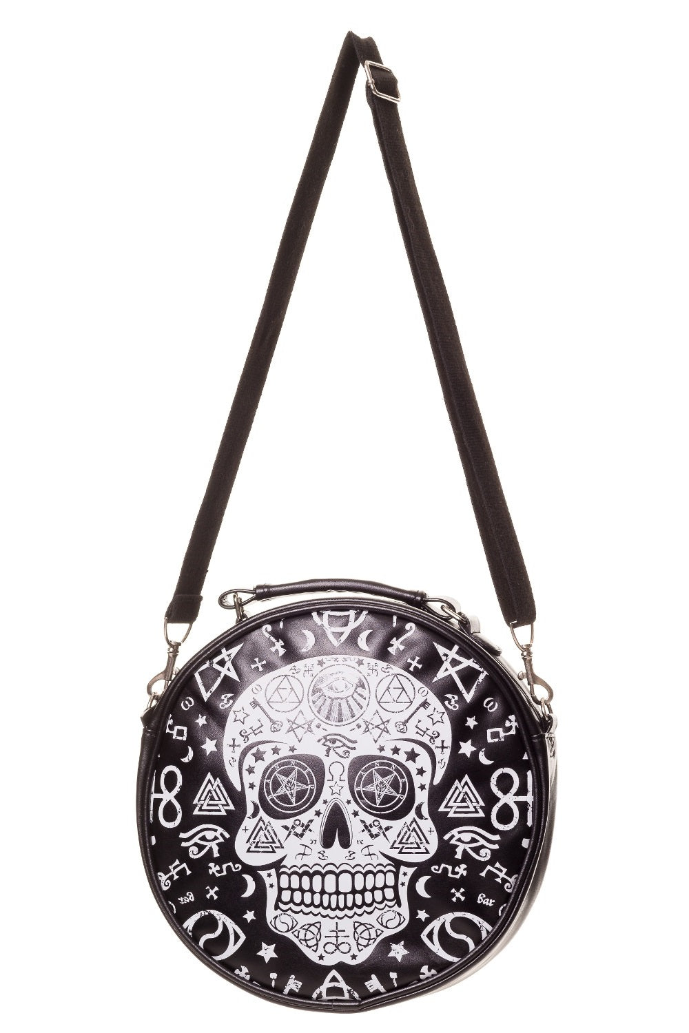 Banned BBN798 Sugar Skull Circular Handbag