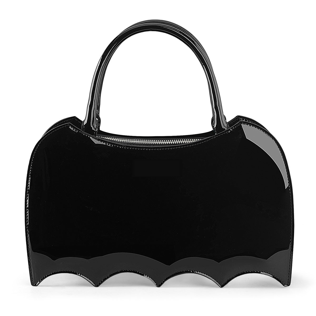 DemoniaCult HB-115 Patent Bat Shaped Handbag