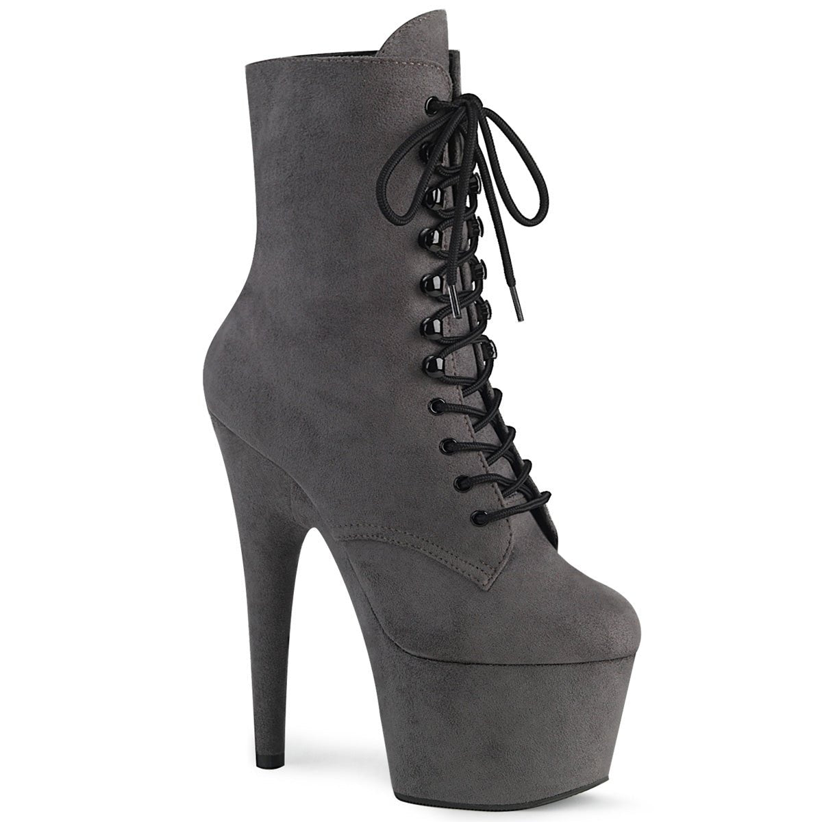 Clearance Pleaser Adore 1020FS Grey Faux Suede Size 6UK/9USA
