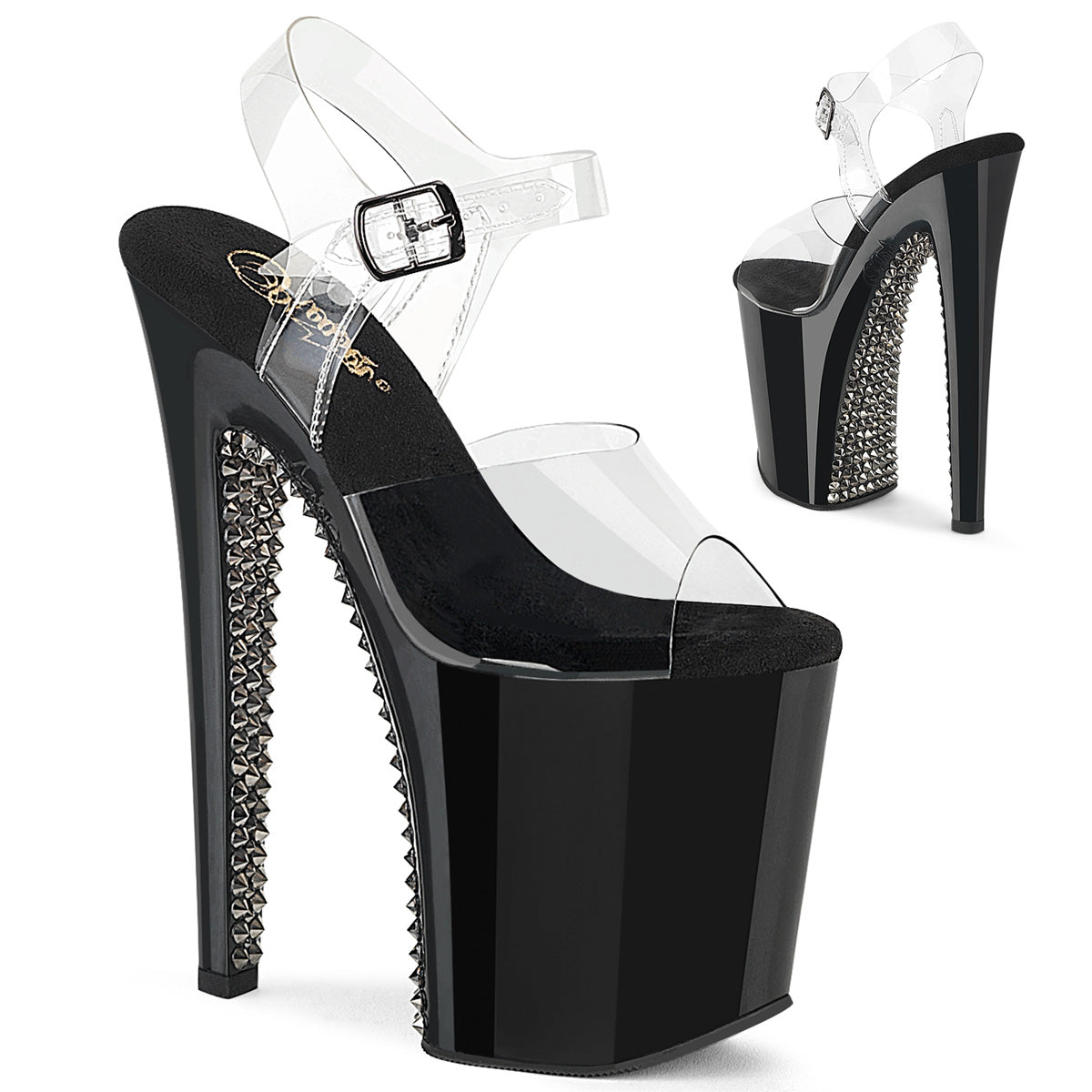 Pleaser Xtreme 808SPRS Womens 8" Heeled, Platform Rhinestone Sandals