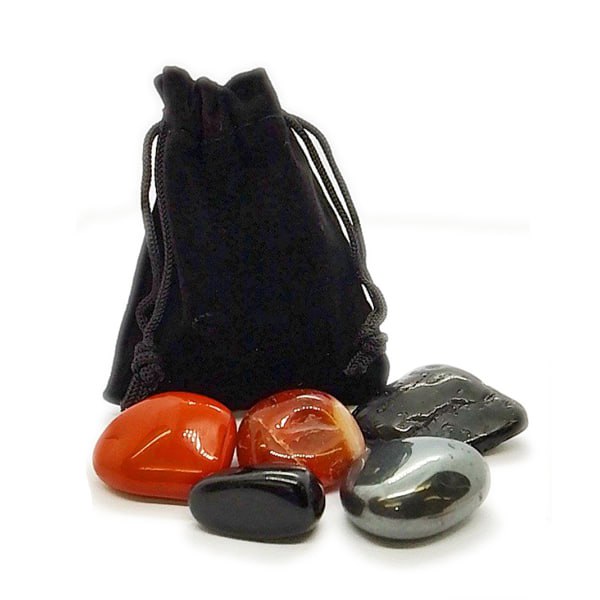 Protection Healing Crystal Tumblestone Gift Set