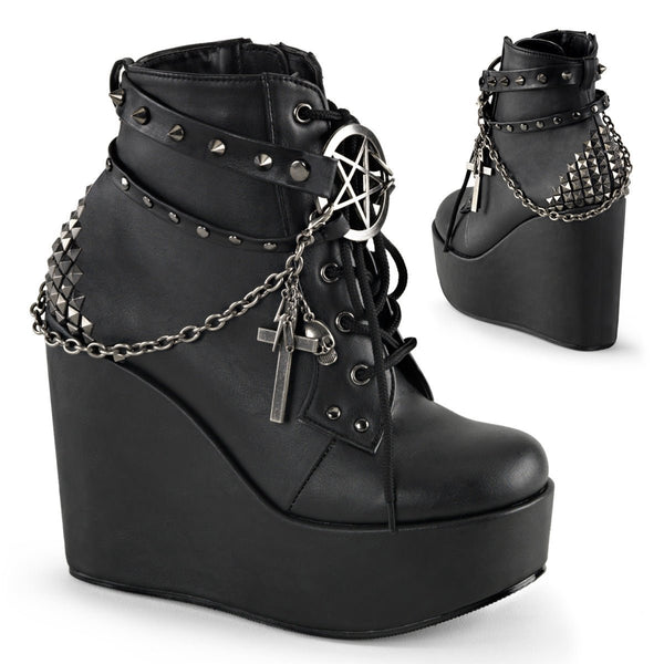 DemoniaCult Poison 101 Womens Platform Ankle Length Boots From Alternative Footwear