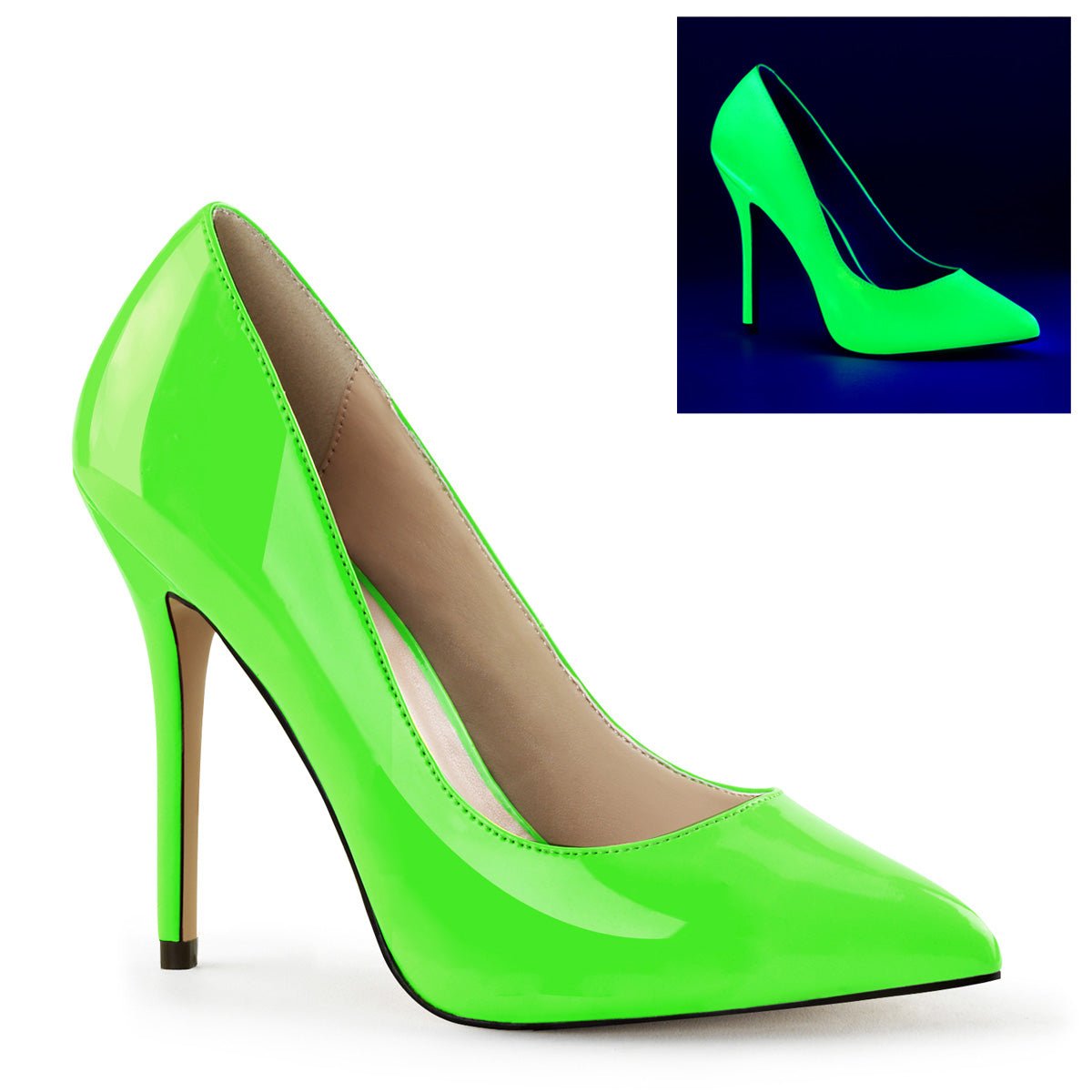 Lime green high heels on sale