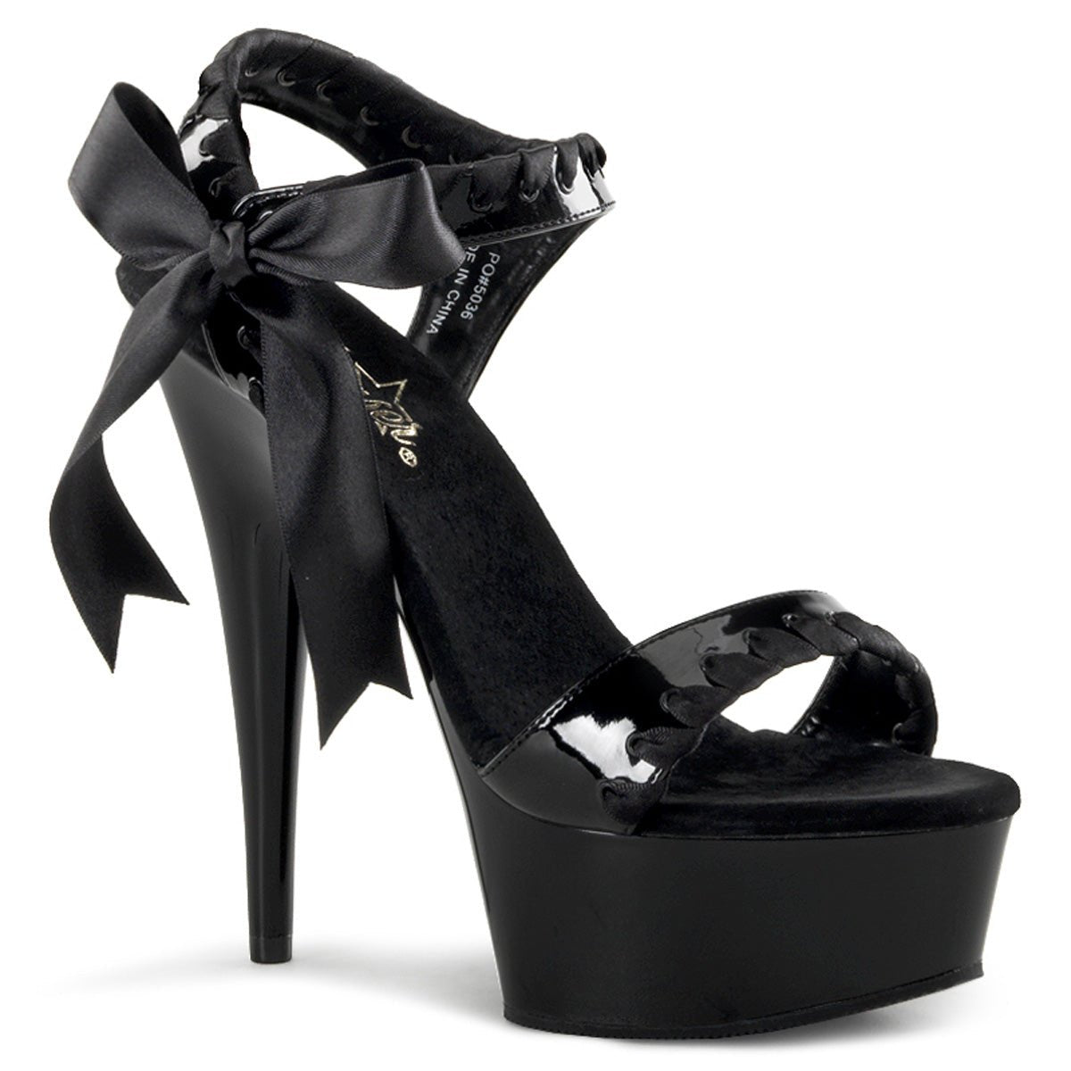 Black high heels 6 inch best sale