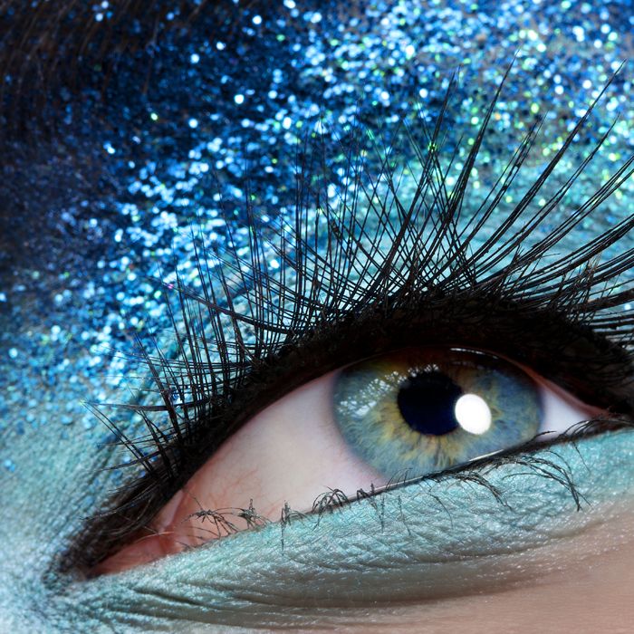 Stargazer Blue Face, Eyes, Hair Glitter Shaker Eyes